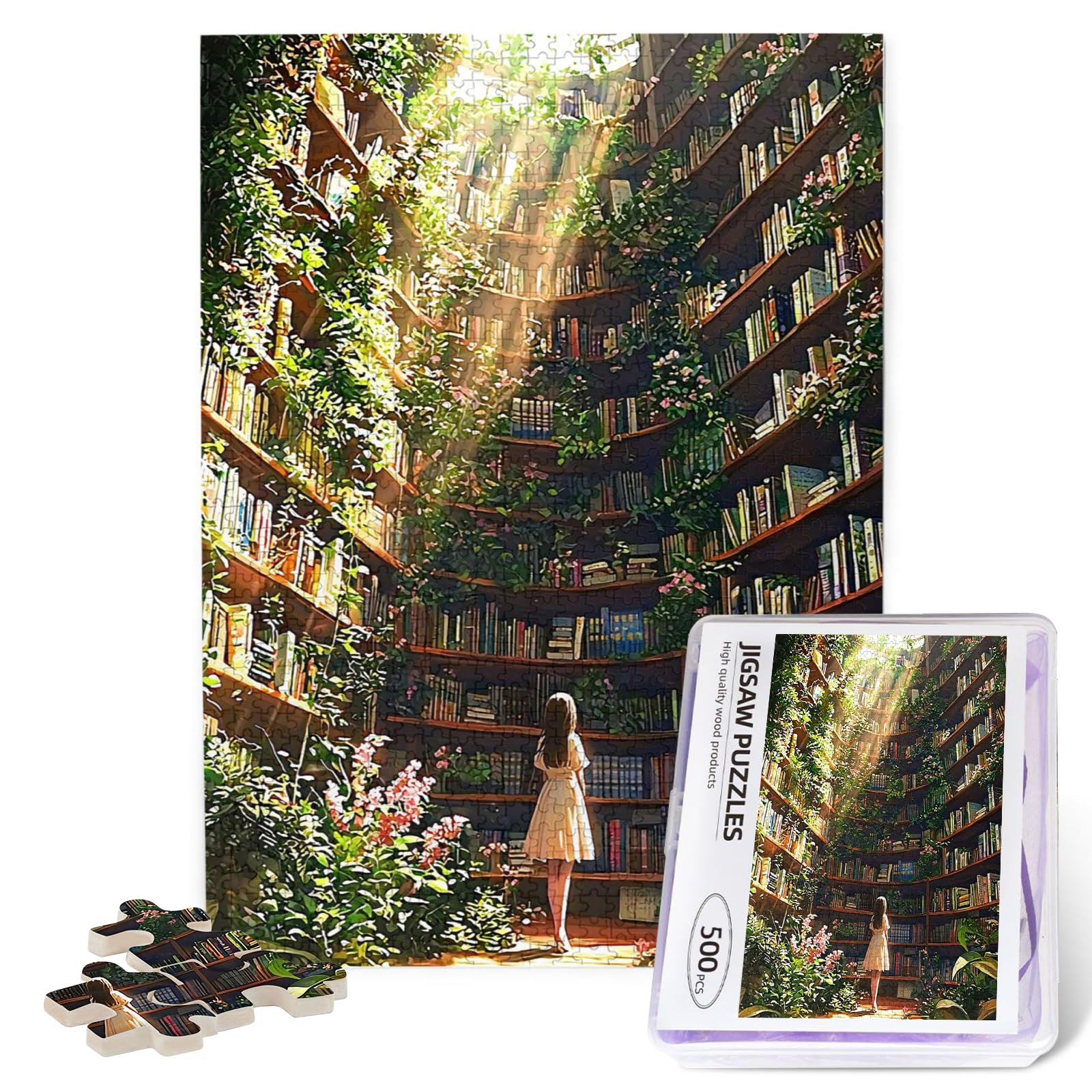 Amazon.com: 500 Piece Jigsaw Puzzles for Adults Magical Library
